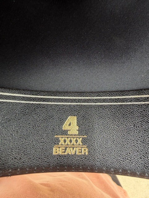 Vintage Resistol 4X Beaver Western Hat – Black